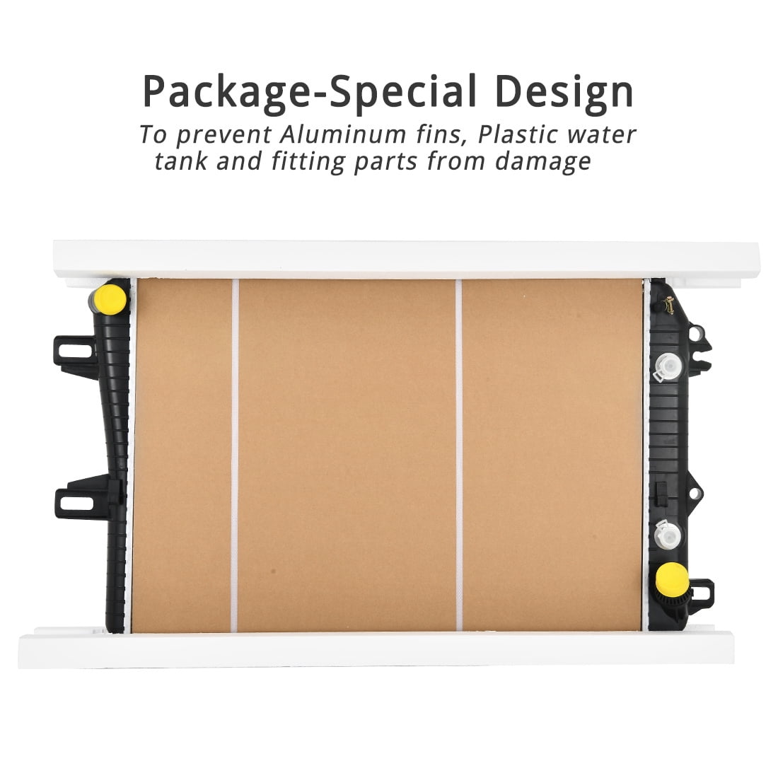 LEDKINGDOMUS Aluminum Radiator for 2006-2010 Chevy Silverado/GMC Sierra 2500/3500 HD Classic V8 6.6L - Direct Fit High Efficiency Leakproof Design