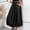Black, variant on Casual Skirts for Women Plus Size High Elastic Waist Boho Skirts for Women with Pockets Flowy Solid Color Loose Breathable Pleated Skirts for Women Trendy for Christmas Dinner M