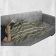 thumbnail image 6 of Aspen Tree Soft Flannel Fleece Throw Blanket, Birch Autumn Leaves Woods with Love Birds Flowers Growth Seasonal, Cozy Plush for Indoor and Outdoor Use, 50" x 70", Pale Sage Green, by Ambesonne, 6 of 6