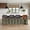 Brown, variant on Tyler 26" Counter Height Swivel Gray Faux Leather and Black Wood Bar Stool - Set of 3