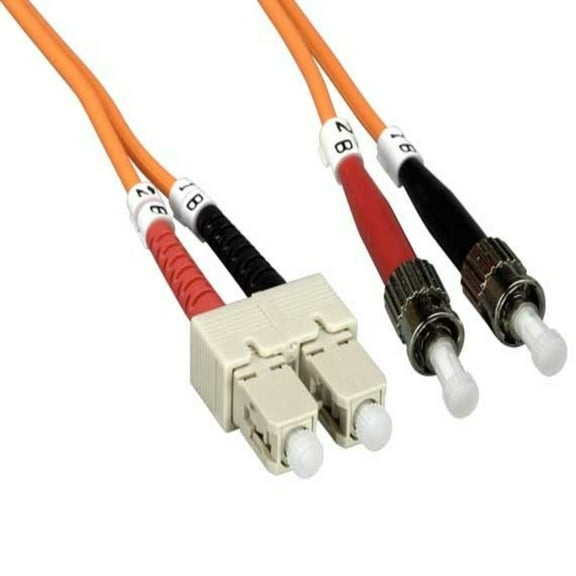 SANOXY Cables and Adapters; 5m SC/ST Duplex 50/125 Multimode OM2 Fiber Optic Cable