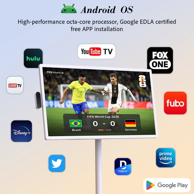 Apolosign 24 inch FHD Smart Portable TV 2nd Gen LCD Television