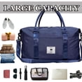 thumbnail image 3 of Travel Duffle Bag,   Tote Gym Bag for Women Men, Overnight Weekender Carry  Bag with Wet Pocket, 3 of 6