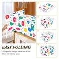 thumbnail image 2 of Yayeee Collapsible Cube Storage Bin with Lid Fabric Closet Decorative Basket with Handles, Colorful Round, 2 of 7
