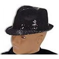 thumbnail image 2 of SEQUIN FEDORA-BLACK, 2 of 3
