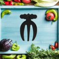 thumbnail image 3 of 2pcs Plastic Salad Claws Reusable Salad Forks Vegetable Forks Mixing ForksBlack15.50X9.50X2.50CM, 3 of 4
