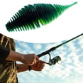 thumbnail image 6 of harayaa Soft Fishing Lure Worm Grub Maggots Lure for Trout Bass Freshwater Saltwater Green, 6 of 9