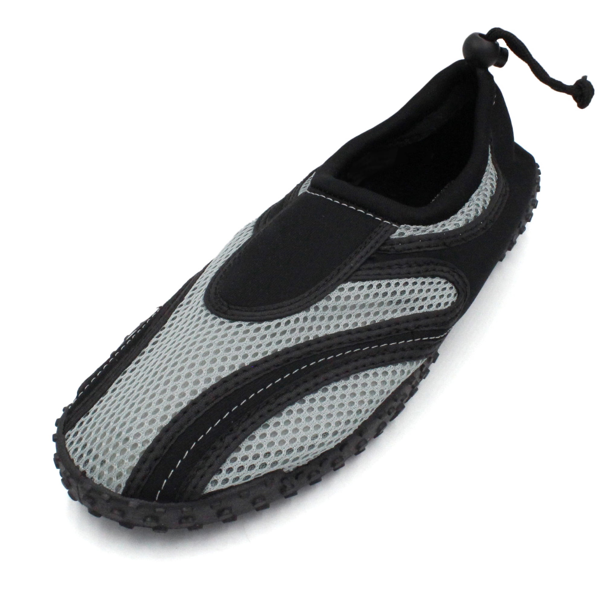 Easy USA Men's Slip on Aqua Socks Water Shoes, Size: 10, Black
