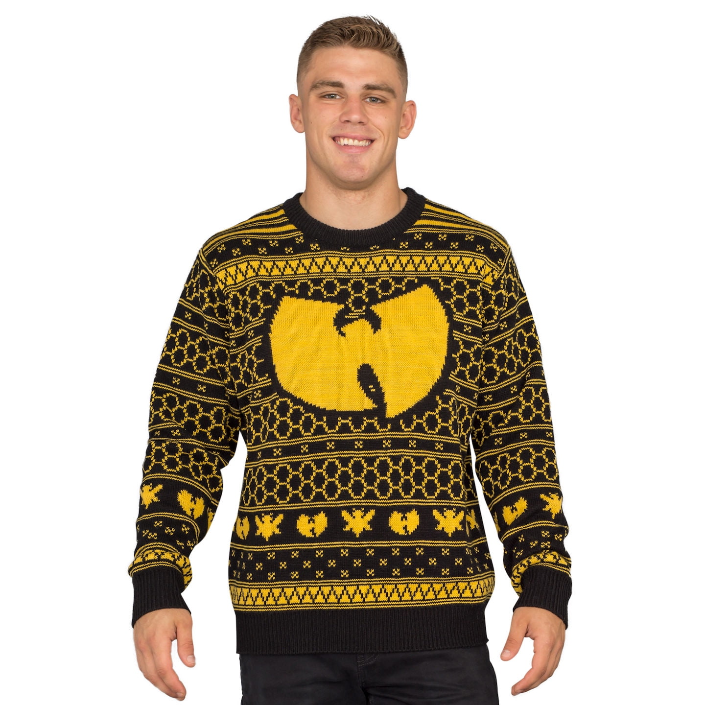 Wu Tang Clan Killer Bees Adult Black and Yellow Christmas Sweater (3X-Large) - Walmart.com