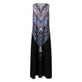 thumbnail image 4 of IROINNID Shift Dress For Women Summer Plus Size Dress Sleeveless Long Dress V-Neck Full-Length Dress, 4 of 4