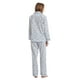 thumbnail image 2 of GLOBAL Conjuntos de Pijamas de Algodón para Mujer, Ropa de Dormir de Manga Larga con Botones, Ropa de Dormir Cómoda, Conjunto de Pijama Suave, Flor Blanca Azul L, 2 of 6