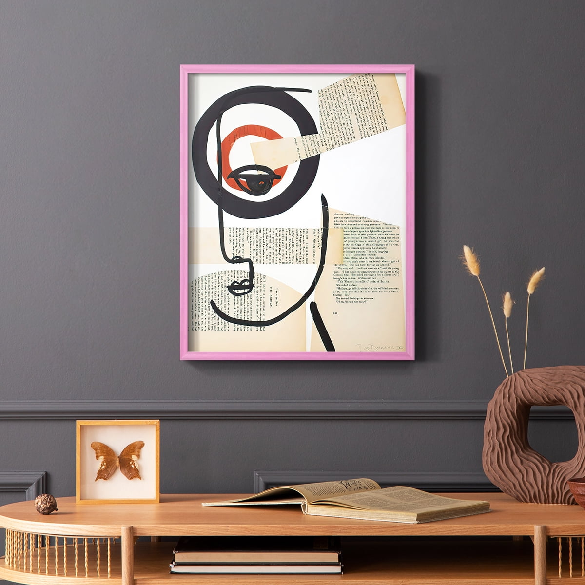 Faces of A Century I in Paper Solid Wood 8 x 10 Framed Print
