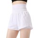 thumbnail image 1 of Gibobby Shorts Deportivo Ropa deportiva de verano, pantalones cortos deportivos de cintura alta 2 en 1, elásticos, de secado rápido, sueltos, para Yoga, gimnasio, pantalones c(Blanco, L), 1 of 5
