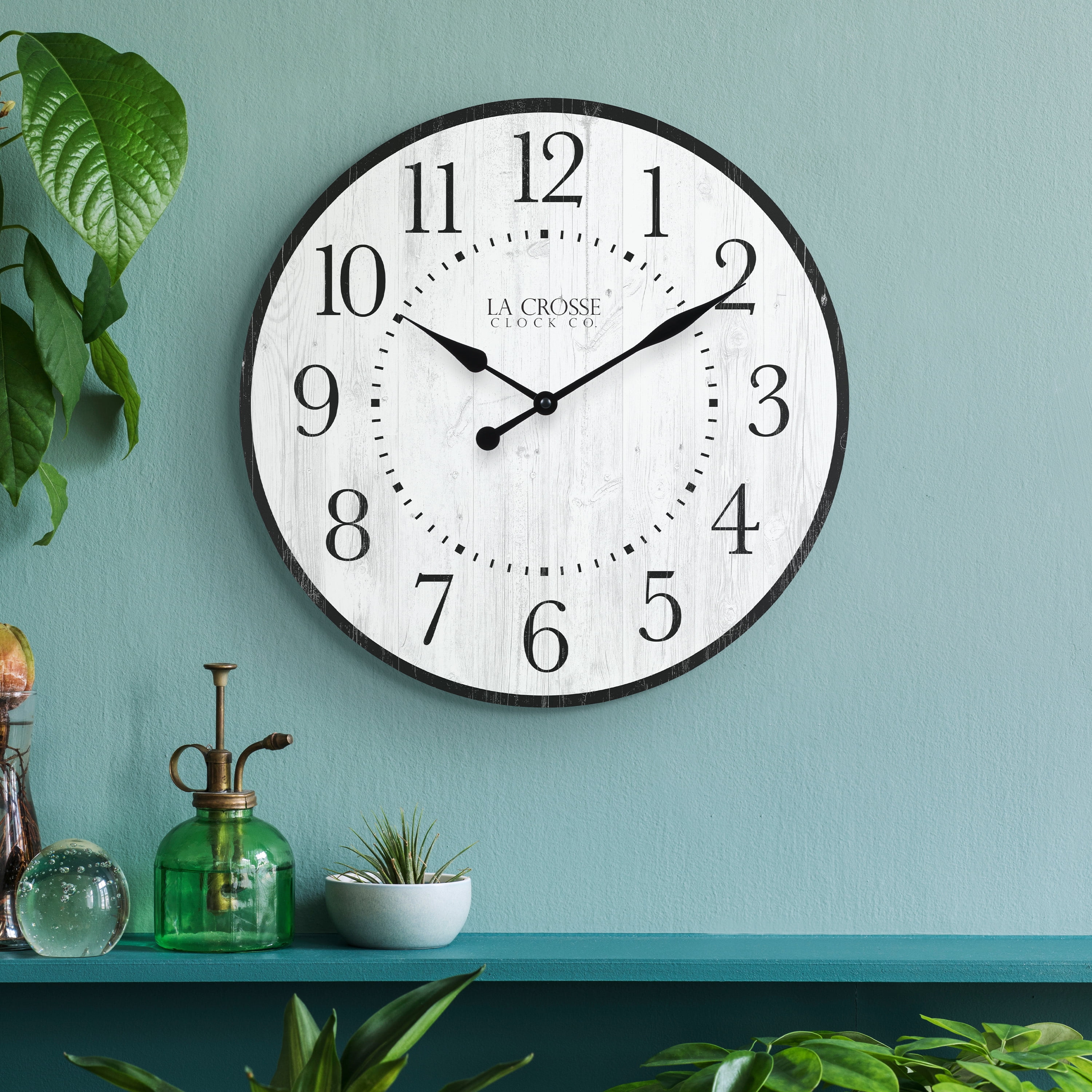 La Crosse Clock 15.75 inch Layton Quartz Analog Wall Clock, 404-3041B
