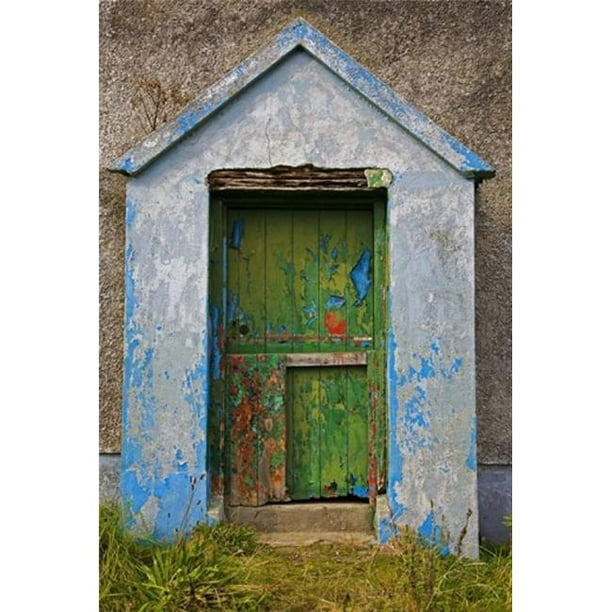 Effets de Peinture Vieux Cottage Bunmahon Comté Waterford Irlande Affiche Impression par - 17 x 24