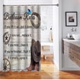 thumbnail image 5 of Western Shower Curtain, Bathroom Rules Funny Quotes Cowboy Hat Boots Horseshoe Wagon Wheel Texas Star Rustic Farmhouse Bathroom Decor, Waterproof Polyester Fabric Shower Curtain, 72 X 72 Inch, 5 of 6