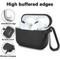 thumbnail image 4 of Airpods Pro Case, Silicone Protective Home Case Compatible With Airpods Pro 3 Case, Black, 4 of 7