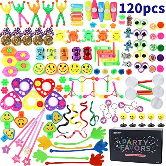 Photo 1 of amybenton 120pcs treasure box prizes for classroom, kids birthday party favors for goodie bag fillers, assorted pinata fillers, bulk party toy assortment