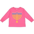 thumbnail image 3 of Inktastic Hanukkah Chanukah Menorah Boys or Girls Long Sleeve Toddler T-Shirt, 3 of 5