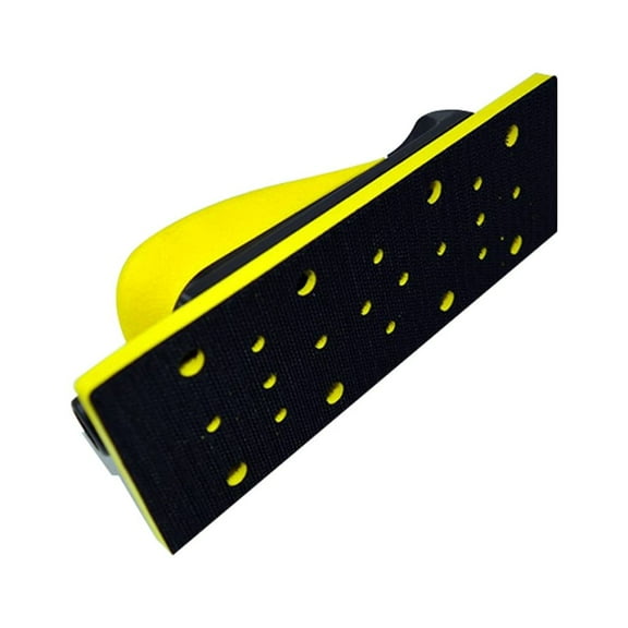 Vacuum Hand Sanding Block 19.8x7cm/7.80x2.76'' Pu Foam Hand Grinding Block Multi Hole Hook & Loop Sanding Disc