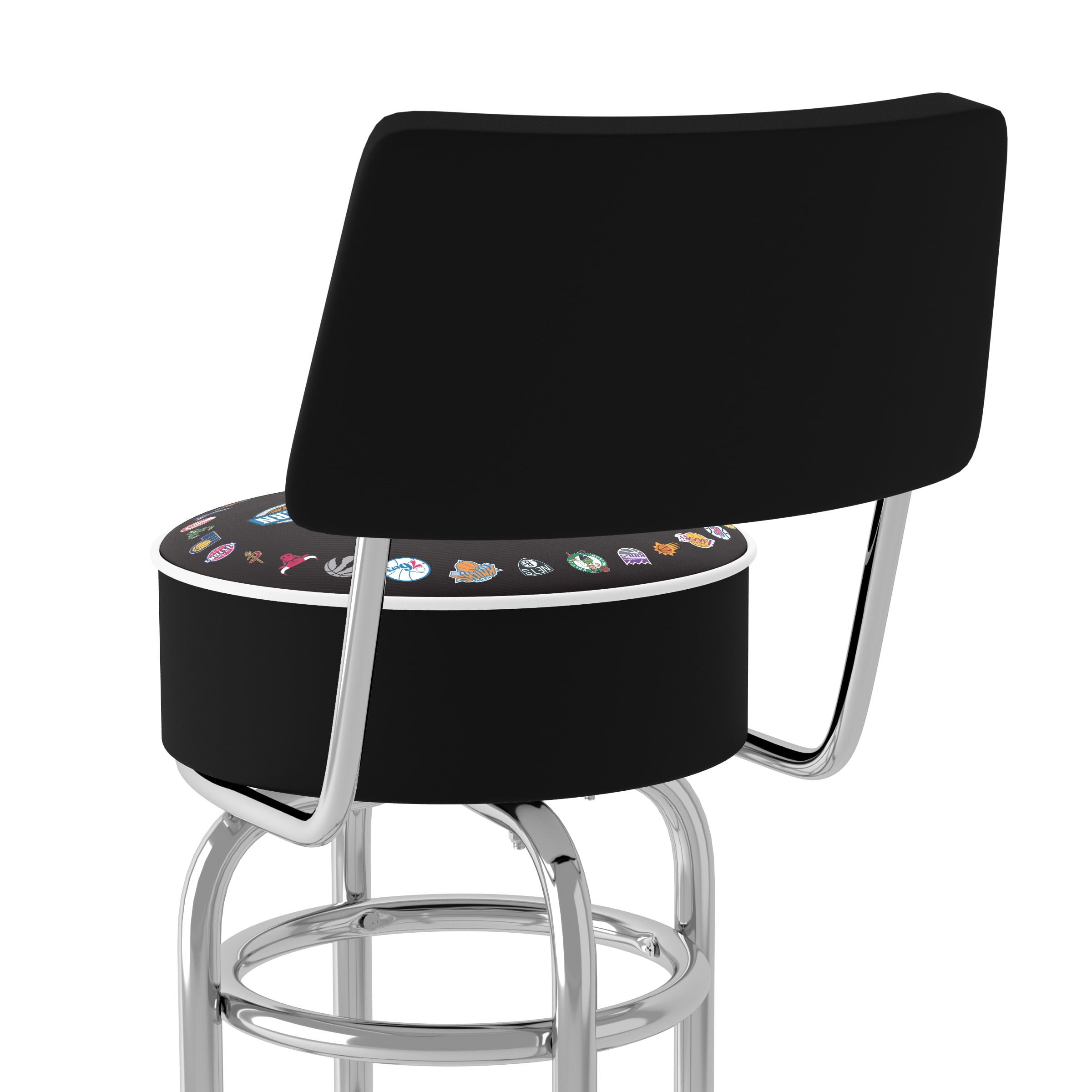 Trademark Games NBA League Padded Swivel Bar Stool with Back