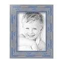 thumbnail image 2 of ArtToFrames 6" x 8" Blue Picture Frame, 6x8 inch Blue Wood Poster Frame (WOM-4377), 5 Pack, 2 of 8