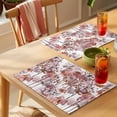 thumbnail image 4 of Red Onion Flowers Placemats Set of 12 Spring Watercolor Dandelion Floral Plants Place Mats Indoor Wipeable Table Mats Washable Dining Table Placemats for Kitchen Holiday Party Home Decor 13x19 Inch, 4 of 9