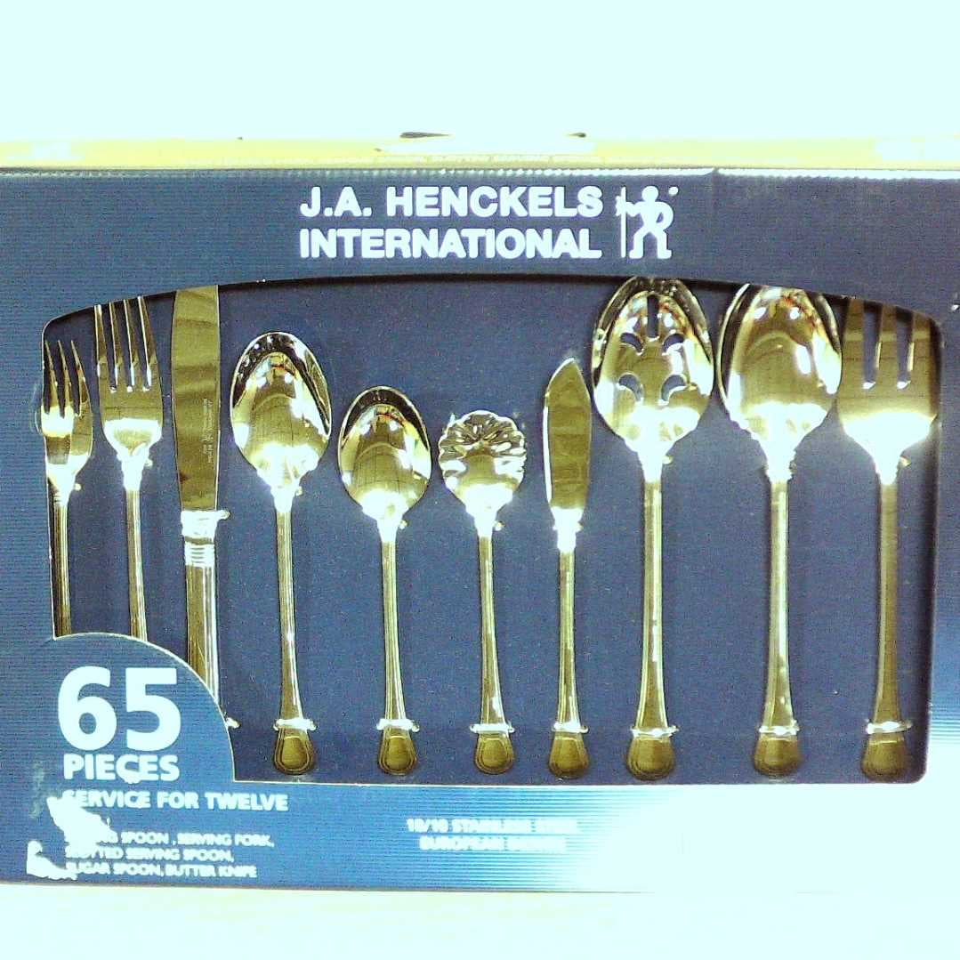 J.A. Henckels International Astley 65pc 18/10 Stainless Steel Flatware