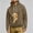 #0214-Brown, variant on Men Hoodies with Thumb Hole Long Sleeve Kangaroo Pocket Loose Fit Casual Warm Winter Pullover Top