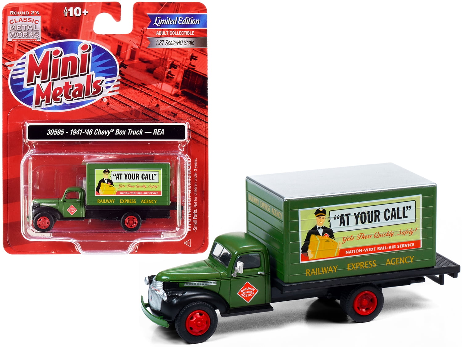19411946 Chevrolet Box Truck Green "Railway Express Company" 1/87 (HO
