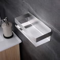thumbnail image 4 of Estante de baño, organizador de ducha adhesivo, soporte de champú de acero inoxidable para carrito de ducha (plateado), 4 of 4