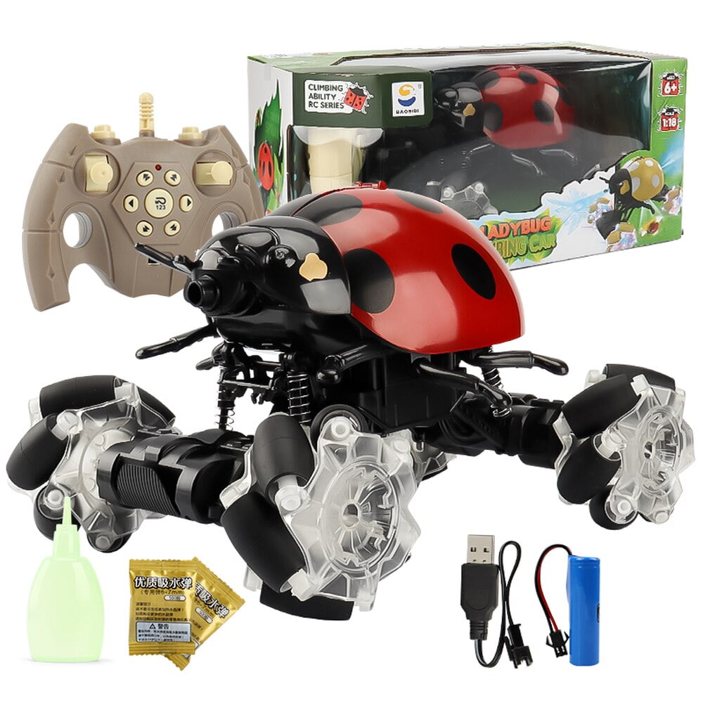 Remote Control RC Car Ladybug Stunt Car Tank Launch Water Bomb Drift Spray Stunt Car
