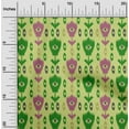 thumbnail image 2 of oneOone Polyester Spandex Lime Green Fabric Ikat Dress Material Fabric Print Fabric By The Yard 56 Inch Wide, 2 of 4