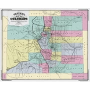 Colorado Territory - Richards 1873 - 28 x 23 - Glossy Satin Paper