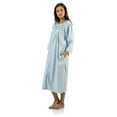 thumbnail image 2 of Casual Nights Women's Zipper Front Jacquard Fleece Long Robe Duster, 2 of 2