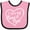 Pink and Black, variant on Inktastic I Love My Nana and Papa in White Chalk Heart Boys or Girls Baby Bib