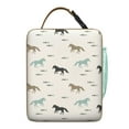 thumbnail image 5 of Pony and Unicorn Lunch Box, Cute Horse Print with Flowers and Rainbow, Retro Rural Design, Insulated Bento Cooler for School, Work, Horse Lovers, 5 of 5