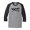 Heather Gray/Black, variant on Vintage Made in 1969 Great Adult Raglan 3/4 Sleeve Short Sleeve T-shirt-Large Heather Gray/Black