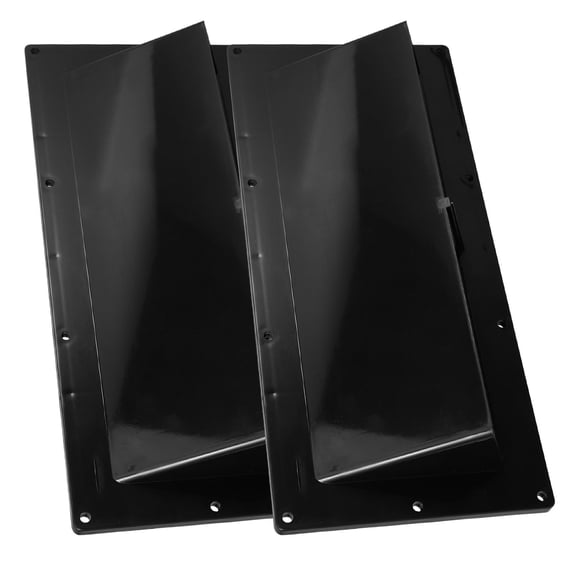 POPETPOP Rv Range Hood Vent Cover Black Plastic Sturdy Material for Rv 2Pcs