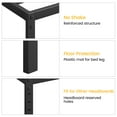 thumbnail image 4 of TROPOW Queen Bed Frame,Low Profile Quenn Bed Frame, 14 Inch Heavy Duty Metal Quenn Size Platform Bed Frame with Steel Slat Support, No Box Spring Needed, Easy Assembly, Black, 4 of 7