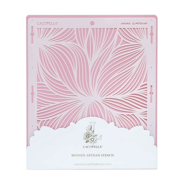Lacupella Cake Stencil AMARA - Leaf Veins Pattern