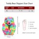 thumbnail image 4 of Zapatillas DOVORSY Teddy Bear Fuzzy Rainbow para mujer, 4 of 9