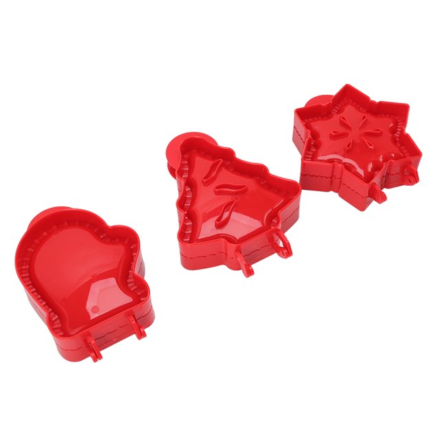 Mini Pie Maker, ABS Material Christmas Tree Star Glove Shape Pocket Pie Molds For Christmas