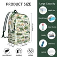 thumbnail image 5 of Green Tractors Pattern Backpack for School,Schoolbag with Adjustable Shoulder Straps & Padded Back,15.7"x11.8"x5.5", 5 of 5