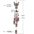 thumbnail image 3 of Ikohbadg Electroplated Brass Angel Wind Chimes Ornaments, Mixed Angel Hanging Decor with Melodious Sound, Elegant Metal Pipe Bells Chimes for Home, 3 of 4