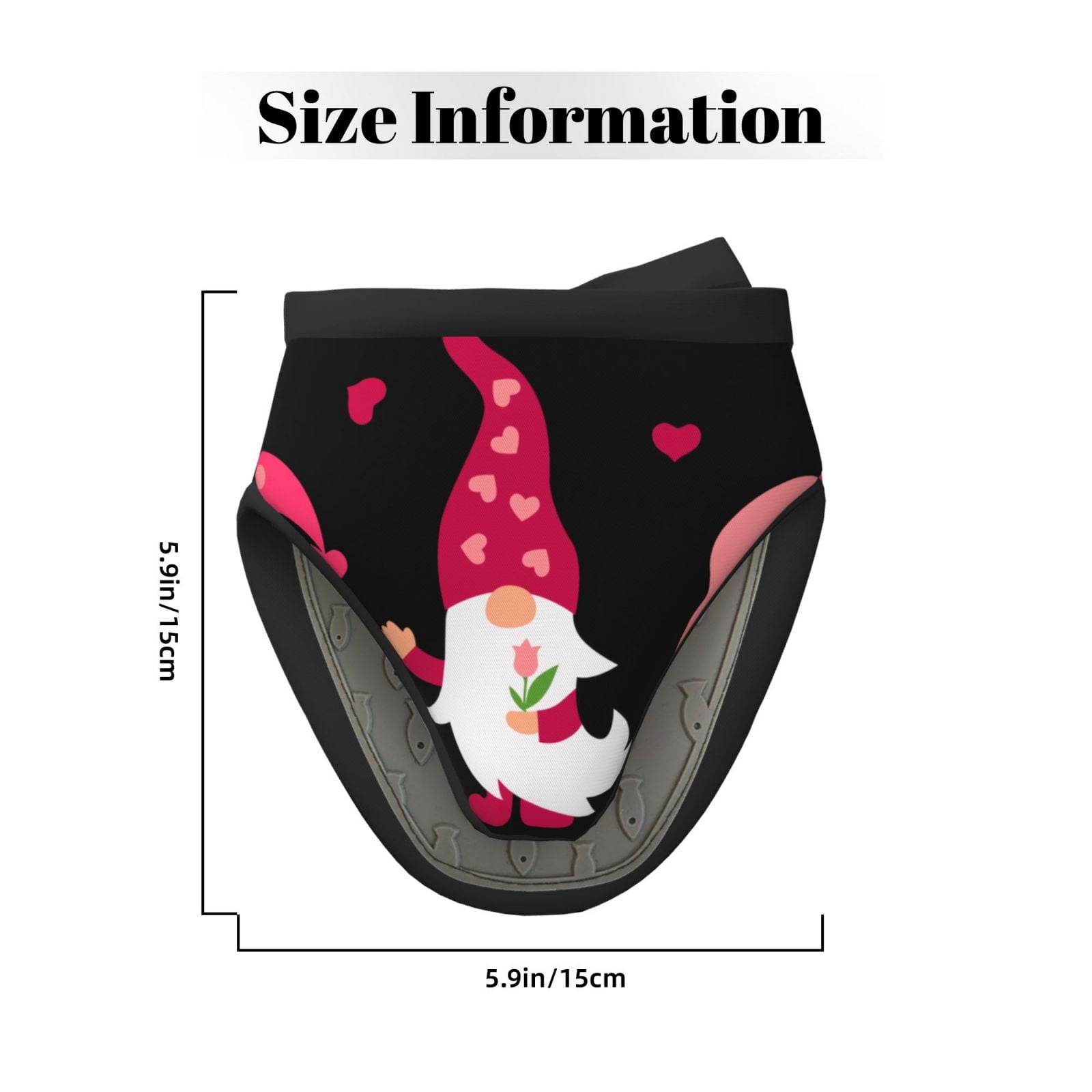 Vsdgher Love You Mom Non-Slip Mini Oven Mitt Set, Short Oven Mitts for Baking Grilling Barbecue Microwave, 5.9"x5.9"in