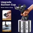thumbnail image 4 of Qi Wireless Fast Charging Phone Holder Mount Auto-Clamping Alignment Windshield Dashboard Car Charger For iPhone Samsung Black, 4 of 6