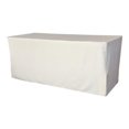 thumbnail image 1 of TCpop-fit-96x48x30-WhiteP11 4.3 lbs Polyester Poplin Fitted Tablecloth, White, 1 of 1