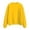 Yellow, variant on FINALGANG Womens Solid Color Crewneck Long Sleeve Sweatshirt Soft Fabric Loose Fit Casual Pullover Top For Spring Everyday Wear Yellow L