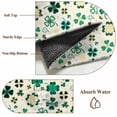 thumbnail image 6 of Round Rug 7Ft Washable Non-Slip, St. Patrick's Day Circle Area Rugs for Living Room Bedroom, Lucky Shamrock Leaves Botanical Beige Indoor Floor Mats Carpet Runner for Home Decor Aesthetic, 6 of 8